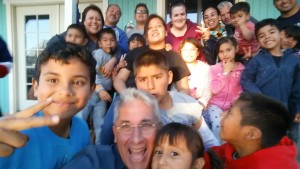 Selfie with the children and staff of Siempre Para Los Ninos (The Life We Never Imagined)